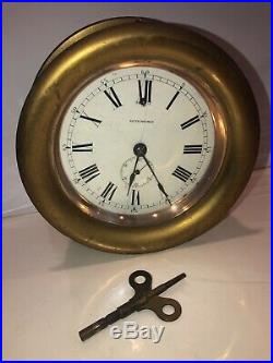 Seth Thomas Brass Ship Clock