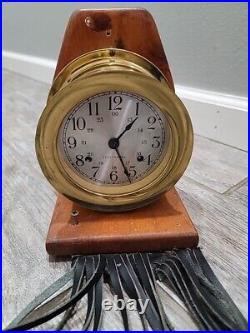 Seth Thomas Brass Ship Clock