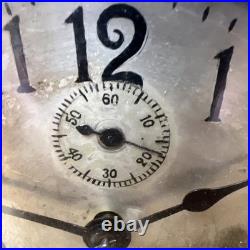 Seth Thomas Brass Ship Deck Clock Running Well, Includes A Key