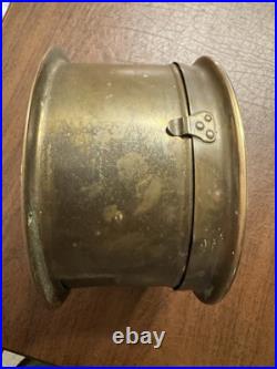 Seth Thomas Brass Ship Deck Clock Running Well, Includes A Key