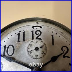 Seth Thomas Brass Ship Deck Clock Running Well, Includes A Key
