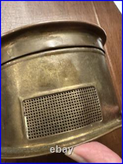 Seth Thomas Brass Ship Deck Clock Running Well, Includes A Key