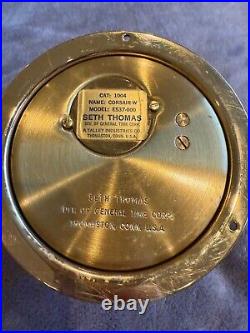 Seth Thomas Brass Ship's Bell Maritime Clock CAT 1004, Corsair-W, E537-000 Seth Thomas Brass Ship's Bell Maritime Clock CAT 1004, Corsair-W, E537-000