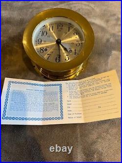 Seth Thomas Brass Ship's Bell Maritime Clock CAT 1004, Corsair-W, E537-000 Seth Thomas Brass Ship's Bell Maritime Clock CAT 1004, Corsair-W, E537-000