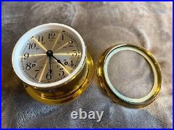 Seth Thomas Brass Ship's Bell Maritime Clock CAT 1004, Corsair-W, E537-000 Seth Thomas Brass Ship's Bell Maritime Clock CAT 1004, Corsair-W, E537-000