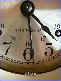 Seth Thomas Brass Ship's Bell Maritime Clock CAT 1004, Corsair-W, E537-000 Seth Thomas Brass Ship's Bell Maritime Clock CAT 1004, Corsair-W, E537-000