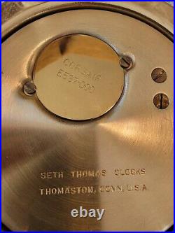 Seth Thomas Brass Ships Bell Corsair E537-000 Clock. In Working Order