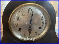 Seth Thomas Brown Wood Mahogany Analog Mantel Clock Dated 1934 With2 Keys & Chimes