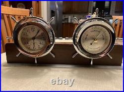 Seth Thomas Clock And Barometer, 8-Day, Time/Strike Key-wind