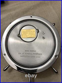Seth Thomas Clock And Barometer, 8-Day, Time/Strike Key-wind