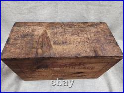Seth Thomas Clock Co Wooden Shipping Crate Thomaston CT Antique Advertising Box