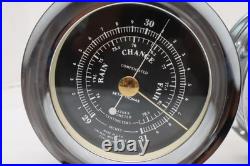 Seth Thomas Corsair Ships Clock And Weather Barometer Brass withChrome Finish