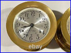 Seth Thomas Corsair Ships Clock & Barometer Runs No Key Seth Thomas Corsair Ships Clock & Barometer Runs No Key