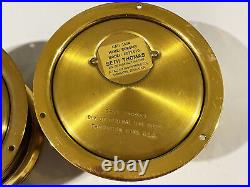 Seth Thomas Corsair Ships Clock & Barometer Runs No Key Seth Thomas Corsair Ships Clock & Barometer Runs No Key