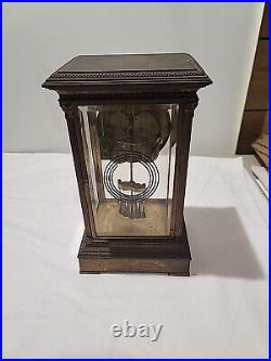 Seth Thomas Crystal Regulator, Bronze Frame, Porcelain Dial PARTS ONLY