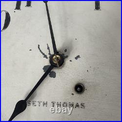 Seth Thomas Drop Regulator Octagon School House Wall Clock Circa 1917 with Key