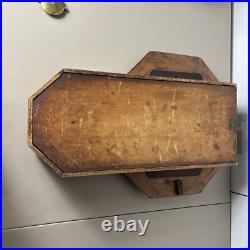 Seth Thomas Drop Regulator Octagon School House Wall Clock Circa 1917 with Key