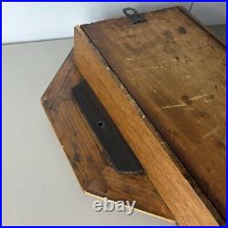 Seth Thomas Drop Regulator Octagon School House Wall Clock Circa 1917 with Key