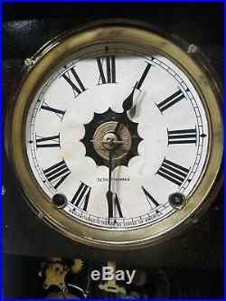 Seth Thomas Eclipse Antique Shelf Parlor Mantle Clock ca 1885 CT, USA