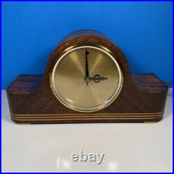 Seth Thomas Electric Mantle Shelf Clock 1930s-50s Brass Dial- Working WithChime