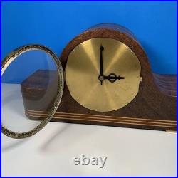 Seth Thomas Electric Mantle Shelf Clock 1930s-50s Brass Dial- Working WithChime