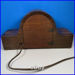 Seth Thomas Electric Mantle Shelf Clock 1930s-50s Brass Dial- Working WithChime