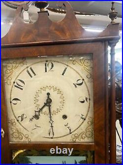 Seth Thomas Ellie Terry Pillar and Scroll Clock, Beautiful Case. Needs Repair