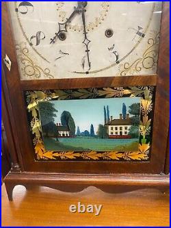 Seth Thomas Ellie Terry Pillar and Scroll Clock, Beautiful Case. Needs Repair