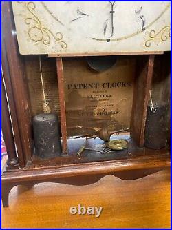 Seth Thomas Ellie Terry Pillar and Scroll Clock, Beautiful Case. Needs Repair