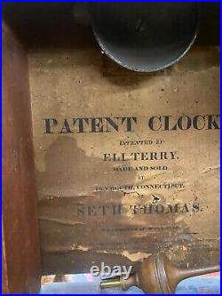 Seth Thomas Ellie Terry Pillar and Scroll Clock, Beautiful Case. Needs Repair