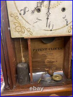 Seth Thomas Ellie Terry Pillar and Scroll Clock, Beautiful Case. Needs Repair