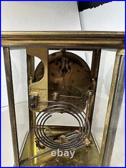 Seth Thomas Empire Crystal Regulator Clock For Parts Pls Read