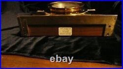 Seth Thomas Helmsman 1602 Ship Wheel Clock E537-001 Wood Brass No Key TO SERVICE