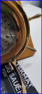 Seth Thomas Helmsman 4 1/2 Dial Brass Ships Bell Clock