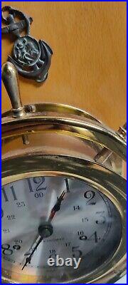 Seth Thomas Helmsman 4 1/2 Dial Brass Ships Bell Clock