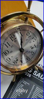 Seth Thomas Helmsman 4 1/2 Dial Brass Ships Bell Clock