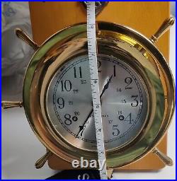 Seth Thomas Helmsman 4 1/2 Dial Brass Ships Bell Clock