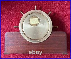 Seth Thomas Helmsman 4 1/2 Dial Brass Ships Bell Clock Model E537-001 With Base