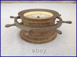 Seth Thomas Helmsman E537-001 Ship Wheel Clock