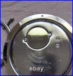 Seth Thomas Helmsman E537-001 Ships Bell Clock, Chrome, As-Is, Broken Mainspring
