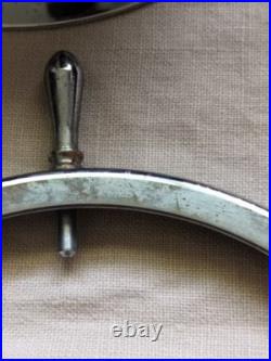 Seth Thomas Helmsman E537-001 Ships Bell Clock, Chrome, As-Is, Broken Mainspring