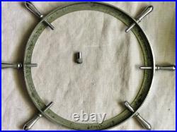 Seth Thomas Helmsman E537-001 Ships Bell Clock, Chrome, As-Is, Broken Mainspring