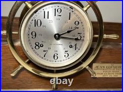 Seth Thomas Helmsman Mounted Ships Clock & Barometer Set Desk Mantel Shelf