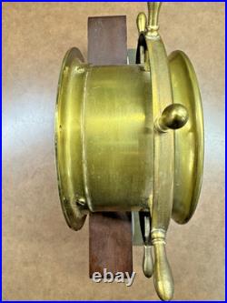 Seth Thomas Helmsman Ship's Clock with Base / Model 1008-001 Hvide Marine