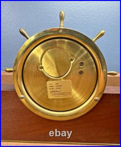 Seth Thomas Helmsman Ship's Clock with Base / Model 1008-001 Hvide Marine