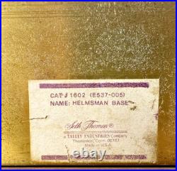 Seth Thomas Helmsman Ship's Clock with Base / Model 1008-001 Hvide Marine