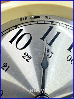 Seth Thomas Helmsman Ship's Clock with Base / Model 1008-001 Hvide Marine