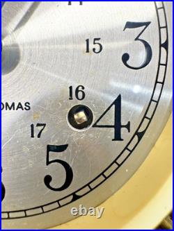 Seth Thomas Helmsman Ship's Clock with Base / Model 1008-001 Hvide Marine