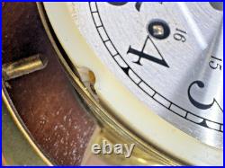 Seth Thomas Helmsman Ship's Clock with Base / Model 1008-001 Hvide Marine