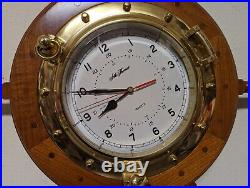 Seth Thomas Hyannis Ship's Wheel Wall Clock Model #1068 Working Used